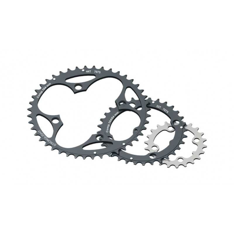 STRONGLIGHT Plato para bicicleta acero intermedio 4 brazos MTB TYPE XC E 9V 712049