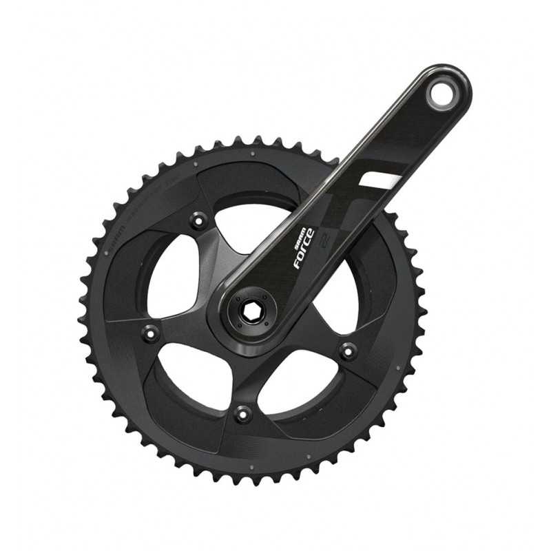 SRAM Juego de bielas y platos carbono sin cazoletas FORCE BB386 11V 175 MM 102456