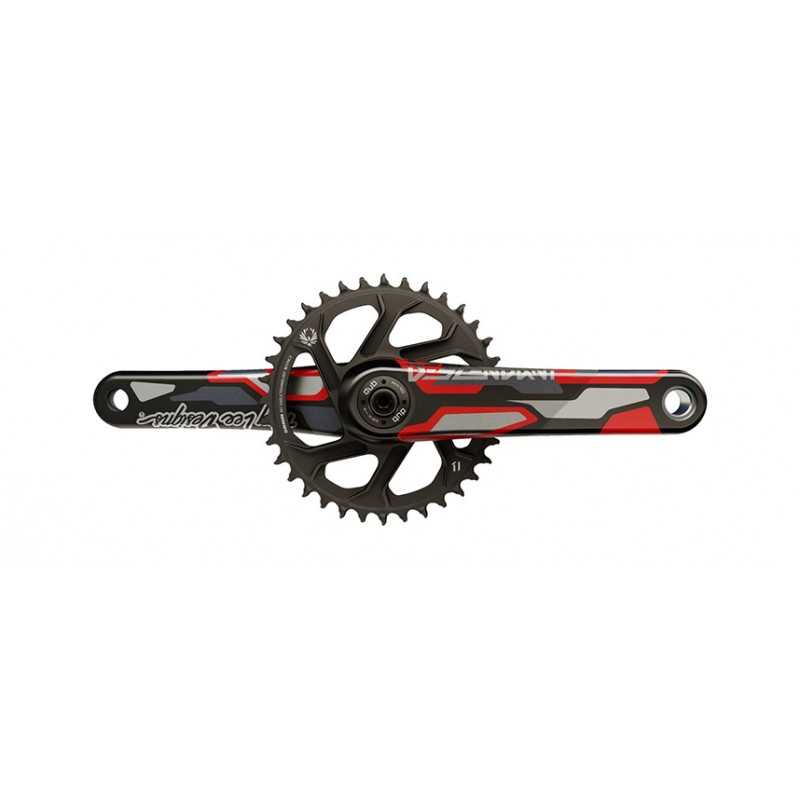 TRUVATIV Juego de bielas y plato carbono sin cazoletas DESCENDANT TLD ALL DH EAGLE X-SYNC2 DUB83 DIRECT MOUNT 165 MM 12V 105609V