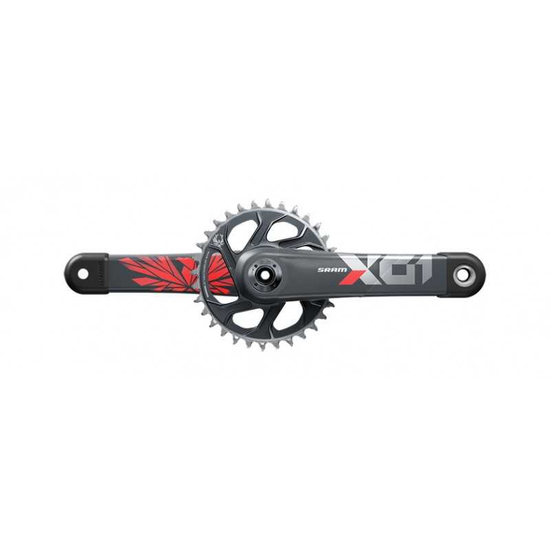 SRAM Juego de bielas y platos carbono sin cazoletas X01 X-SYNC 2 EAGLE DUB DIRECT MOUNT 175 MM 12V 102308