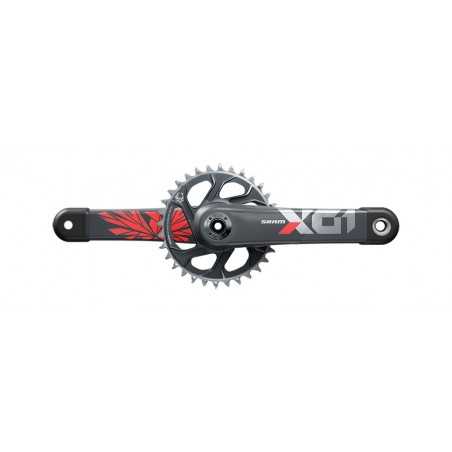 SRAM Juego de bielas y platos carbono sin cazoletas X01 X-SYNC 2 EAGLE DUB DIRECT MOUNT 170 MM 12V 102309