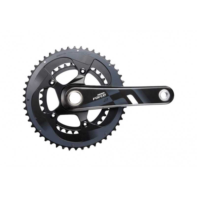 SRAM Carbon / aluminum crankset and chainrings without cups FORCE22 GXP 11V YAW 165 MM 102415