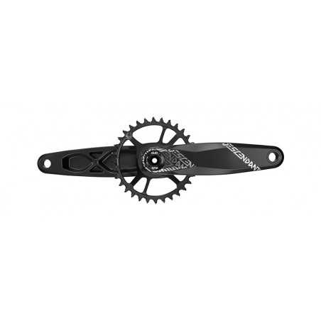 TRUVATIV Crankset and aluminum chainrings without cups DESCENDANT 6 K EAGLE DUB 175 MM X-SYNC DIRECT MOUNT 12V 107058