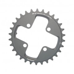 STRONGLIGHT Plato para bicicleta interior aluminio 4 brazos SHIMANO XTR FC-M980 MTB 2x10V 104/64 BCD 717802