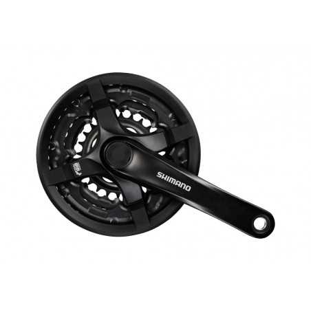 SHIMANO Juego de bielas y platos 4 brazos con proteccion FC-TY501 170 MM 6/7/8V 138005VAR