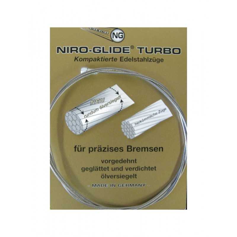 FASI Caja 100 cables sirgas siergas freno acero inoxidable NIRO-GLIDE TURBO MTB 2050 MM x 1.5 (1U) 716873