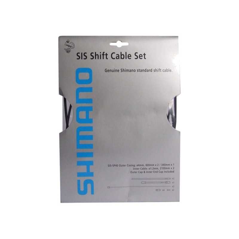 SHIMANO Kit de cables y fundas cambio para rueda delantera trasera SIS 40 145001