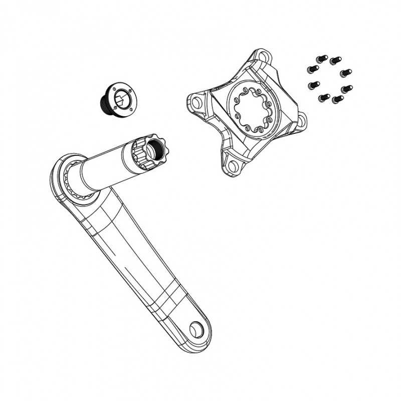 SRAM Araña sin plato con tornillos fijacion SBC MAHLE 107 BCD 105918