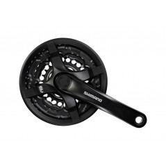 SHIMANO Juego de bielas y platos 4 brazos con proteccion FC-TY501 175 MM 6/7/8V 142002