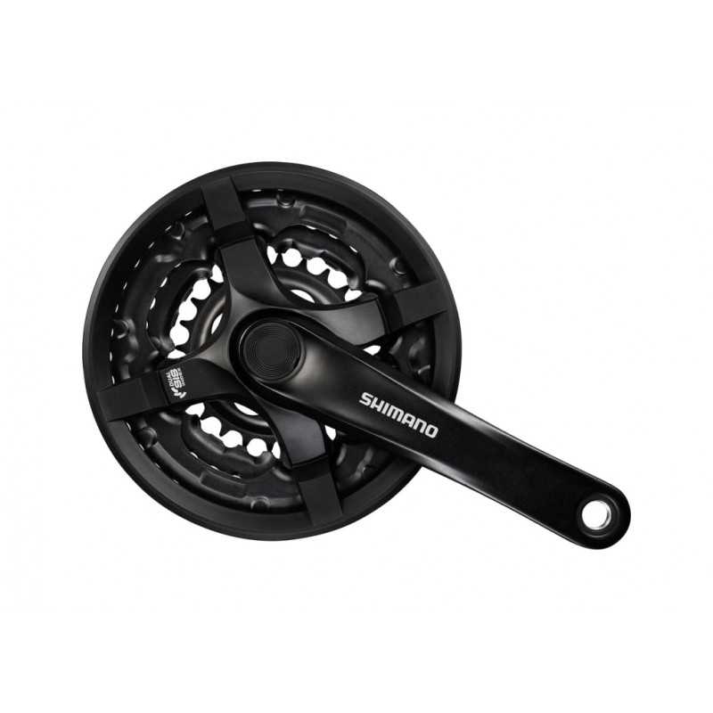 SHIMANO Juego de bielas y platos 4 brazos con proteccion FC-TY501 175 MM 6/7/8V 142002