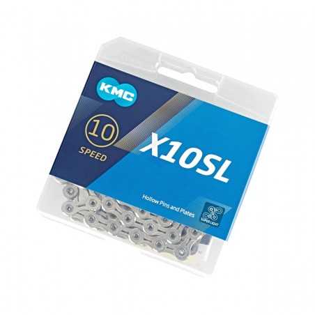 KMC Cadena bicicleta 114 eslabones X-10 SL 10V 262280