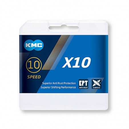 KMC Cadena bicicleta 116 eslabones X10 1/2x11/128 10V (25U) 702991