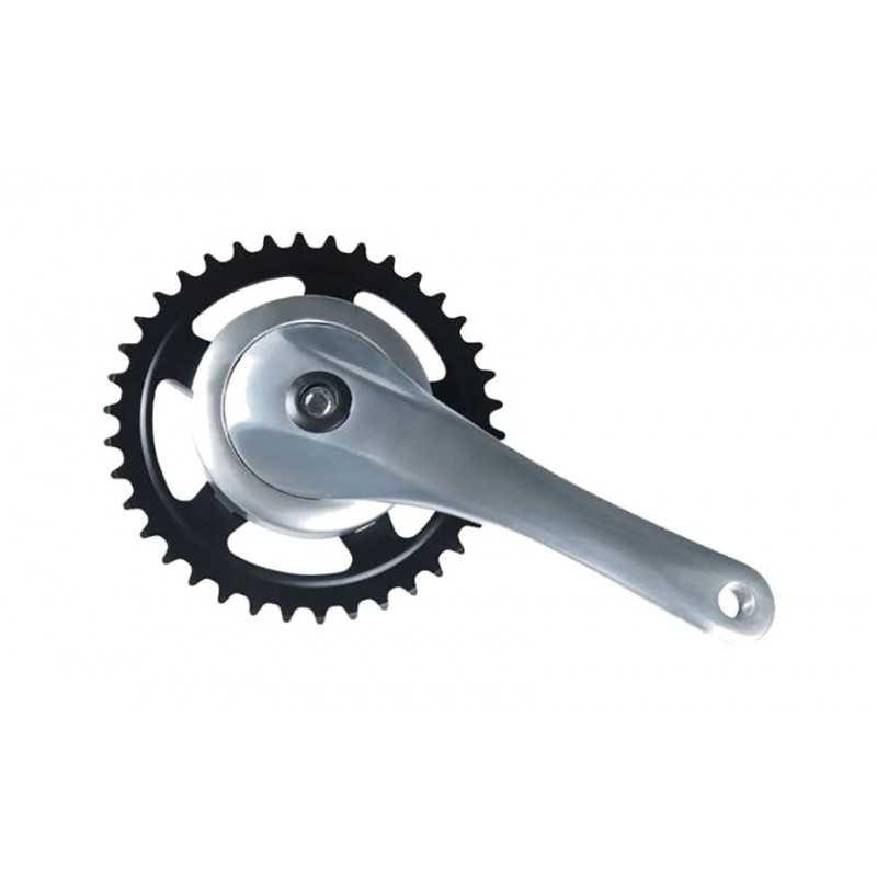 MIJNENPIEPER Juego de bielas y platos aluminio con eje cuadradillo ROCK 170 MM 704776VAR