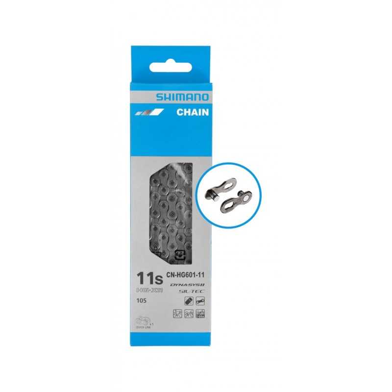 Chain bicycle 126 links  105 CN-HG601 HYPERGLIDE SIL-TEC 11V WITH QUICKLINK
