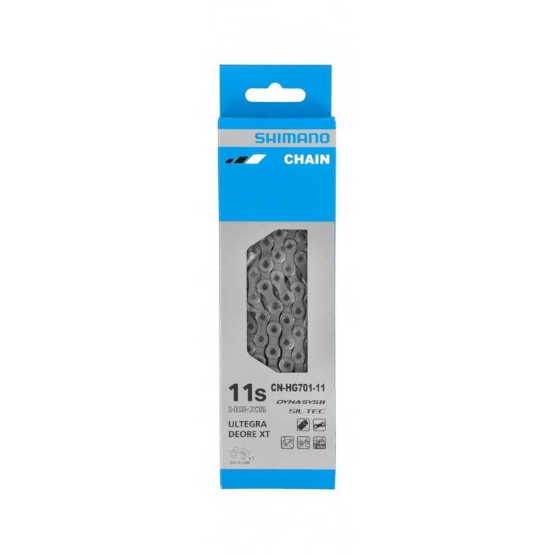 Chain bicycle 126 links  DEORE XT CN-HG701 HYPERGLIDE SIL-TEC 11V WITH QUICKLINK