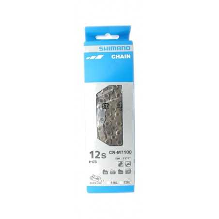 Chain bicycle 126 links SLX CN-M7100 HYPERGLIDE+ SIL-TEC 12V WITH QUICKLINK