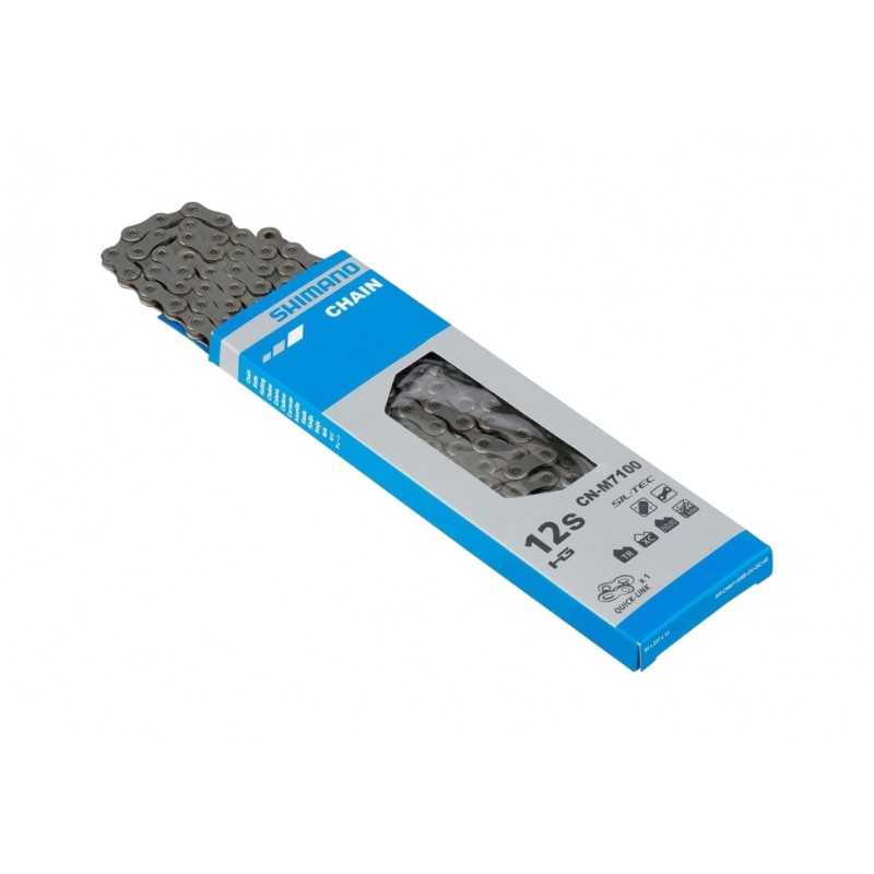 Bicycle chain 138 links  SLX CN-M7100 HYPERGLIDE+ SIL-TEC 12V WITH QUICKLINK