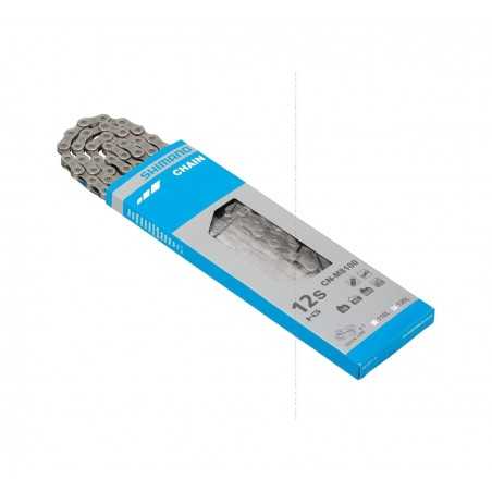 SHIMANO Cadena bicicleta 126 eslabones DEORE XT CN-M8100 HYPERGLIDE+ SIL-TEC 12V WITH QUICKLINK 712381