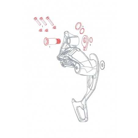 Gearbox mounting bolt kit GX 2x11V