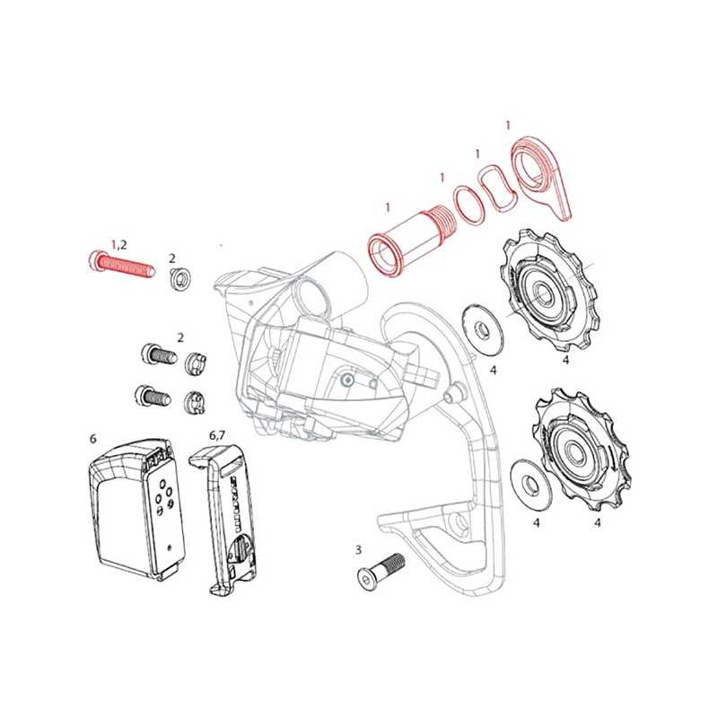 SRAM Kit tornillos montaje cambio RED ETAP 105661