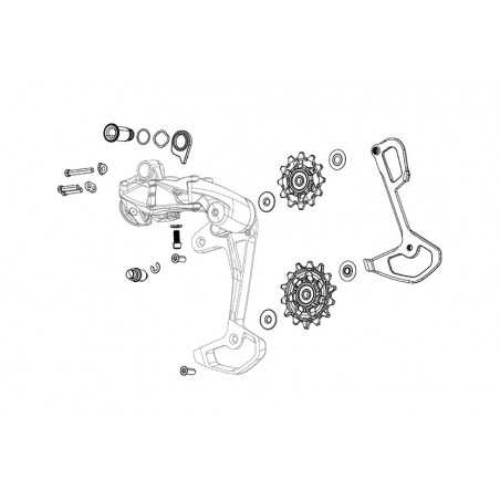 SRAM Kit tornillos ajuste/tope cambio NX 1x11V 105887