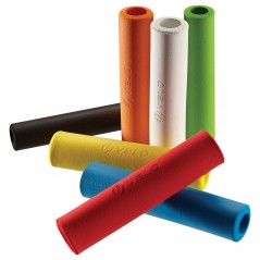 VELO Puños de silicona ultraligera para Maratón/Ruta/Rally 135 MM - Par MTB, E-BIKE, Trekking/Touring Marca 15422VAR
