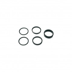 V BIKE Juego arandelas supletorias altura direccion A-HEAD 25,4 mm Negro 710