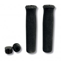 Black foam handlebar grips for mtb set  tw