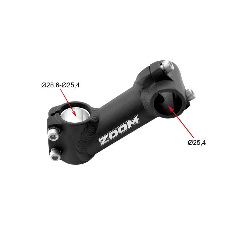 Power, handlebars a-head black 40 grades tilt