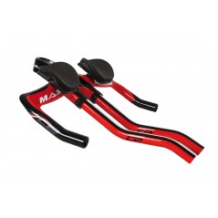 MASSI Cinta manillar bicicleta CROSSBOW 2 CARBON ROJO 42410