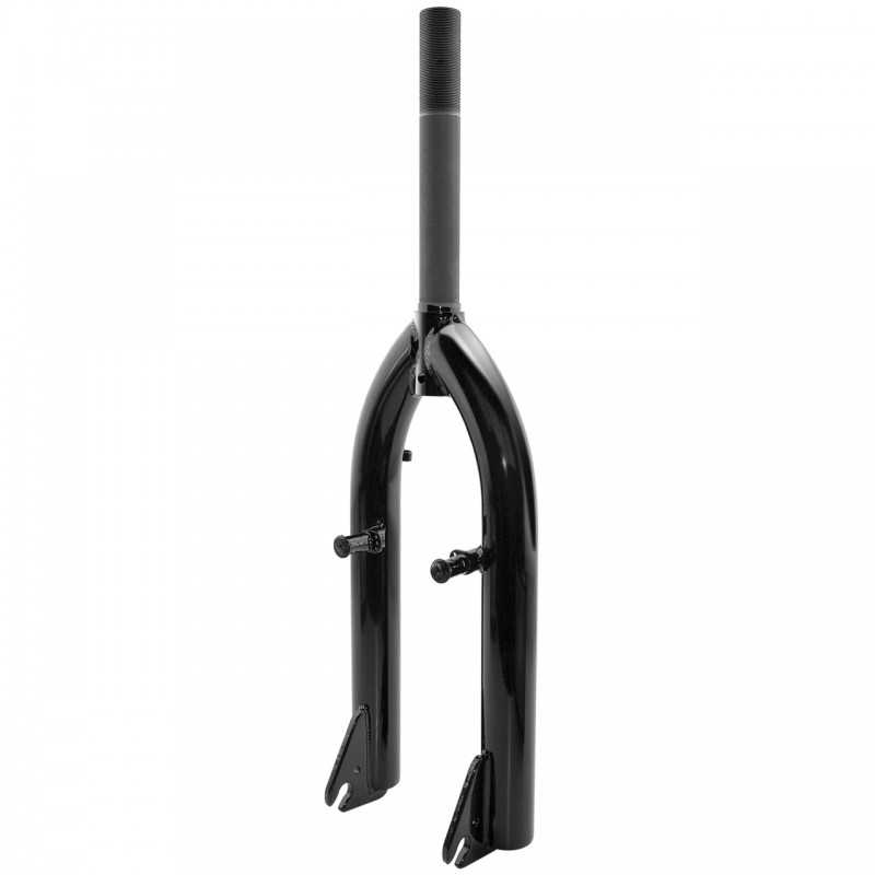Fork, front, rigid, bmx, black, steel  21,1 25,4mm
