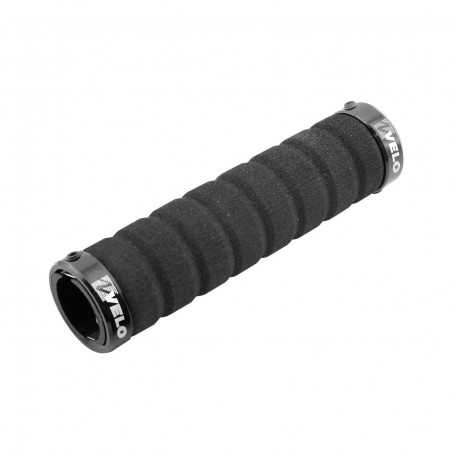 VELO Juego de puños neopreno negro 130mm bici bicicleta 127