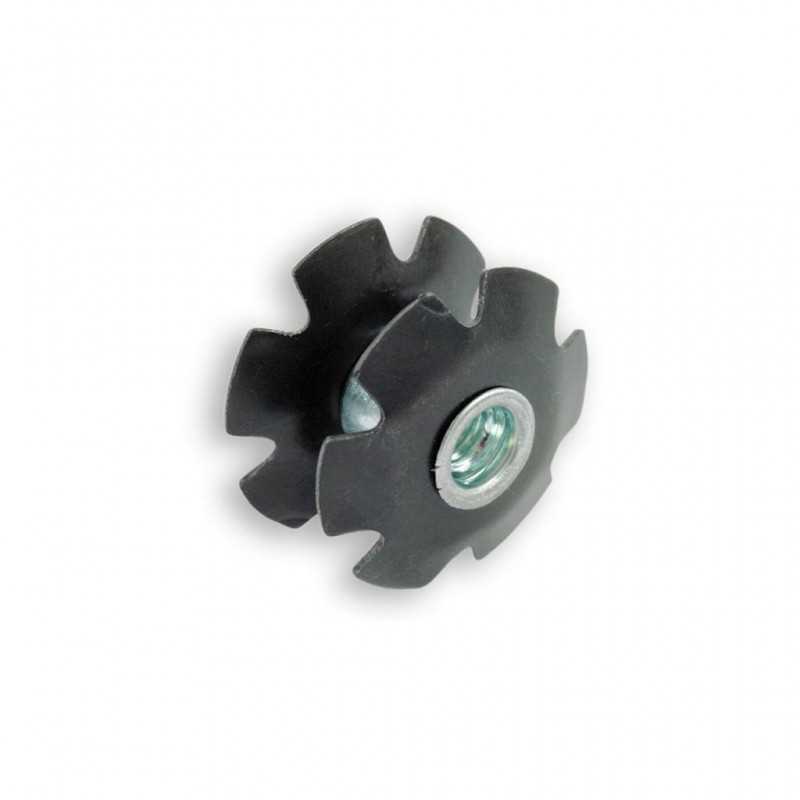 V BIKE Araña para dirección de bicicleta tipo A-Head 25,4mm - Sistema doble estrella en aluminio negro 436