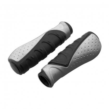 Grips, comfort ergonomic bi-color mtb btt bicycle