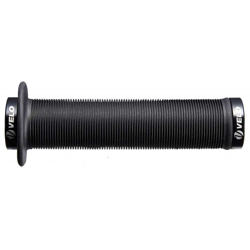 Grips, velo 145mm synthetic with large stops black color