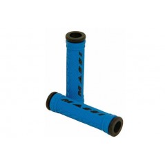 MASSI Puños Double Density-Gel, Empuñaduras para Bicicleta de Doble Densidad en Negro y Azul 34289VAR