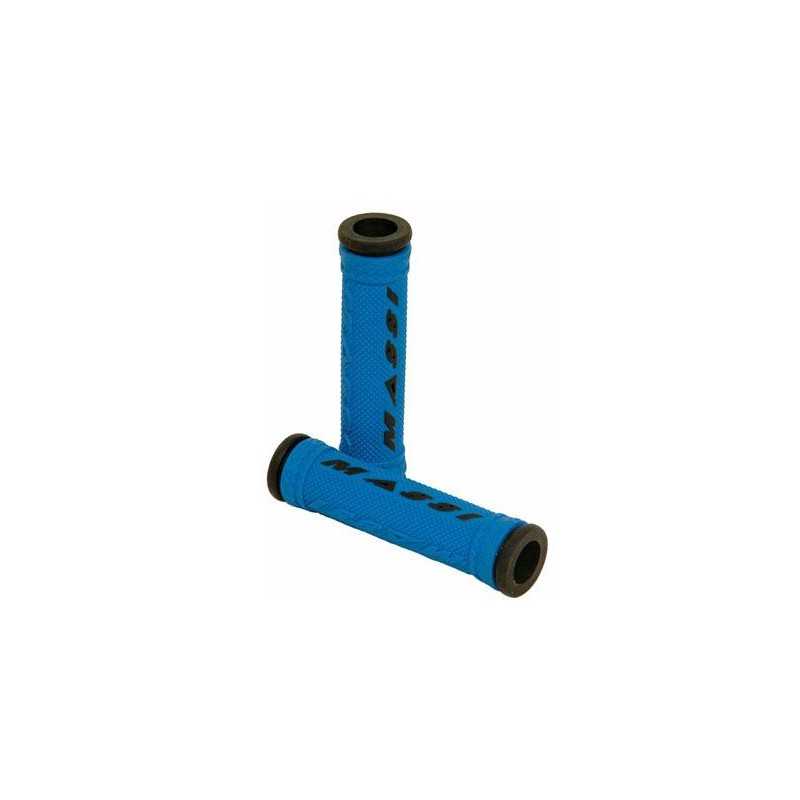 MASSI Puños Double Density-Gel, Empuñaduras para Bicicleta de Doble Densidad en Negro y Azul 34289VAR