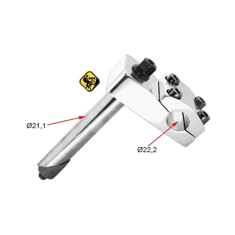 V BIKE Potencia manillar ZOOM para BMX de aluminio - Fijación superior nivel Pro 266