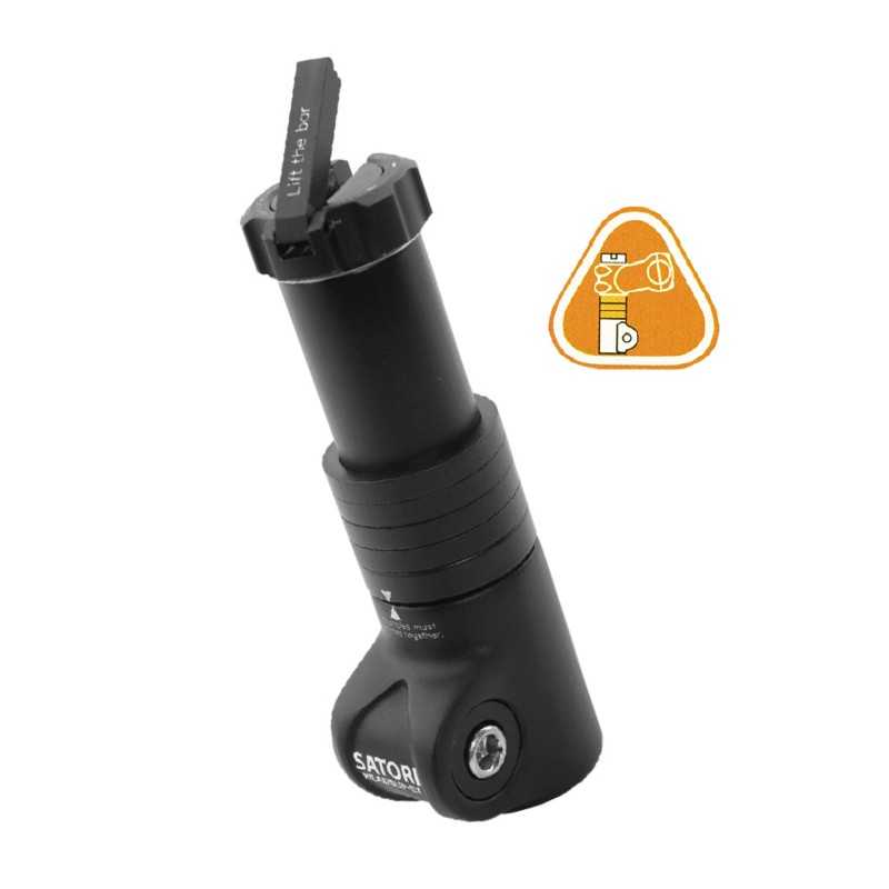 SATORI Elevador de potencia aluminio 28,6mm h:130mm bici bicicleta 851