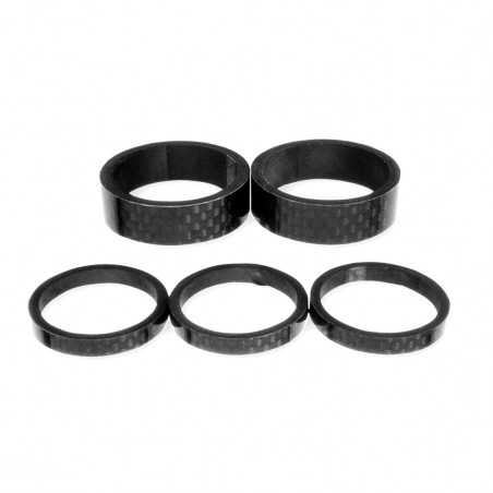 Set, washers extras power-steering a-head 1-1/8 carbon