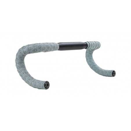 Bicycle handle bar tape  SUPER STICKY KUSH CLASSIC GUN METAL W/ ANO PLUGS