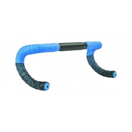 Bicycle handle bar tape  SUPER STICKY KUSH STAR FADE NEON W/ ANO PLUGS