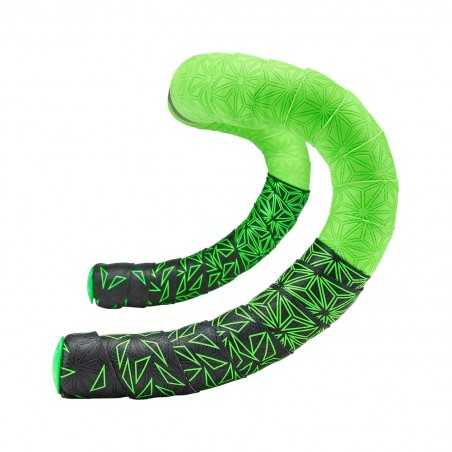 SUPACAZ Cinta manillar bicicleta SUPER STICKY KUSH STAR FADE NEON W/ PLUGS 64422125080VAR