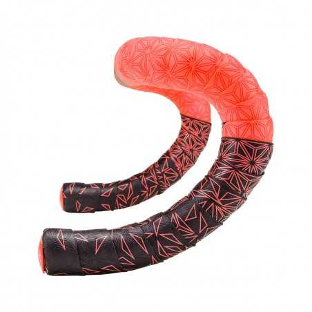 Bicycle handle bar tape  SUPER STICKY KUSH STAR FADE NEON W/ PLUGS