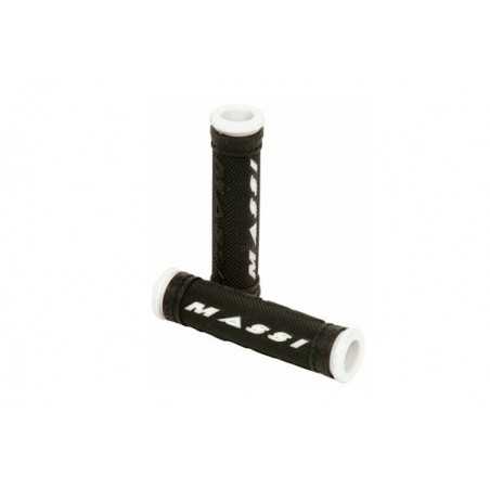 Handlebar grips set  COMP D.DENSIDAD NGR/BLANC