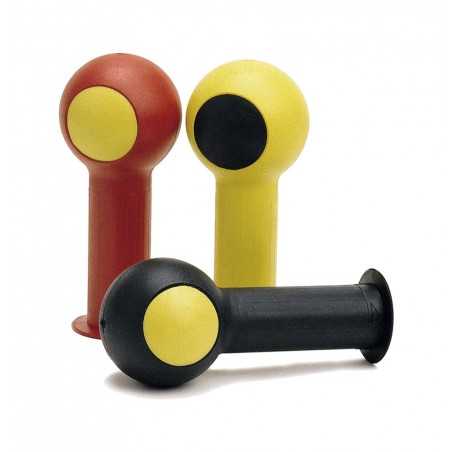 Child grips for bicycle with various colored ball