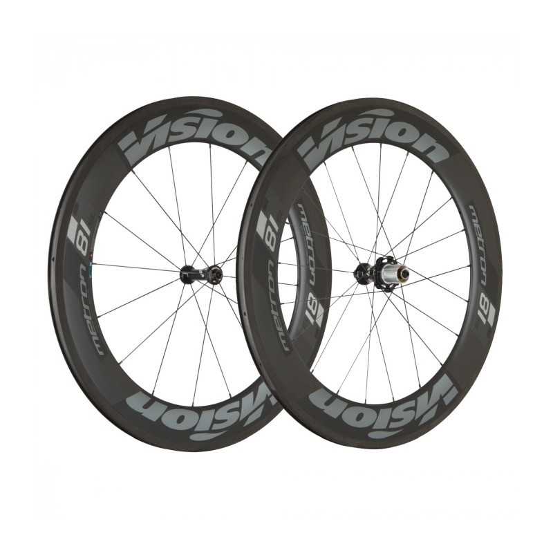 VISION Juego completo de ruedas tubeless METRON 81 SL READY SHIMANO 10/11V CARBON 214056