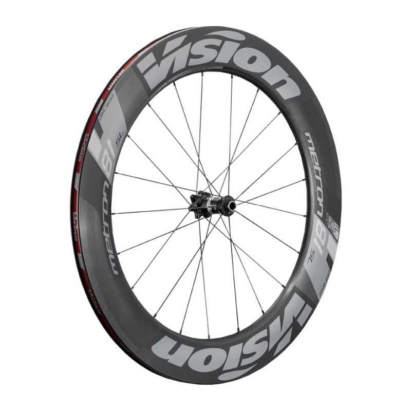 VISION Juego de ruedas tubeless METRON 81 SL CENTERLOCK DISK READY SHIMANO 10/11V CARBON 214058