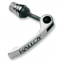 KALLOY UNO Tija de sillín bicicleta Quick Release aluminio en color plata para MTB, carretera, ciudad, BMX, E-BIKE, infantil, gr