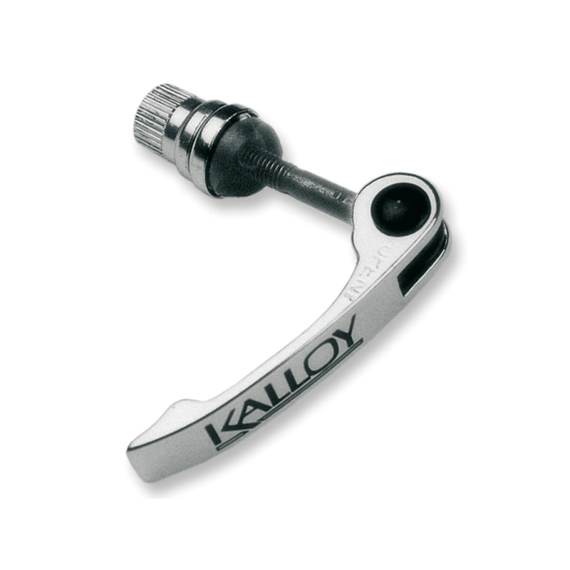 KALLOY UNO Tija de sillín bicicleta Quick Release aluminio en color plata para MTB, carretera, ciudad, BMX, E-BIKE, infantil, gr
